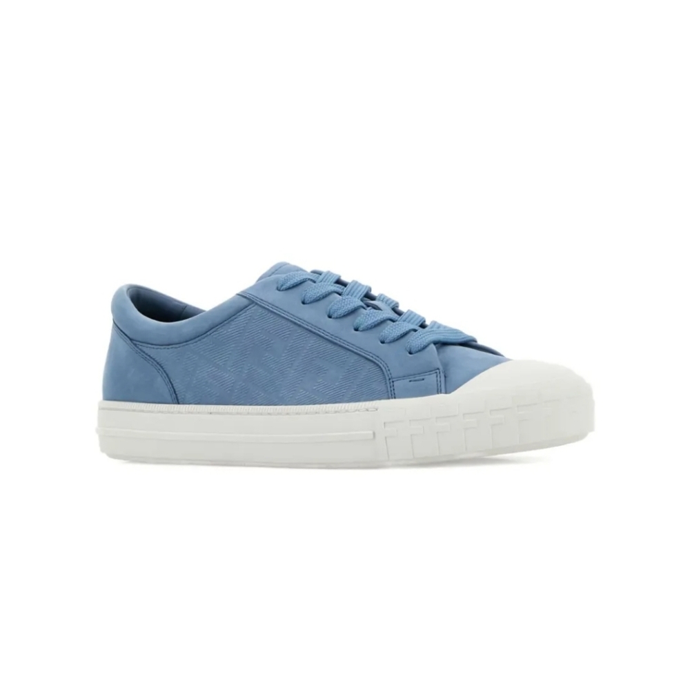 Fendi Domino Blue Leather Sneakers BRAND NEW! EU SIZE 8 US SIZE 9